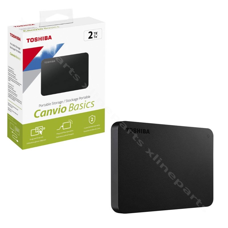 Внешний жесткий диск HDD Toshiba Canvio Basics 2 ТБ USB 3.2