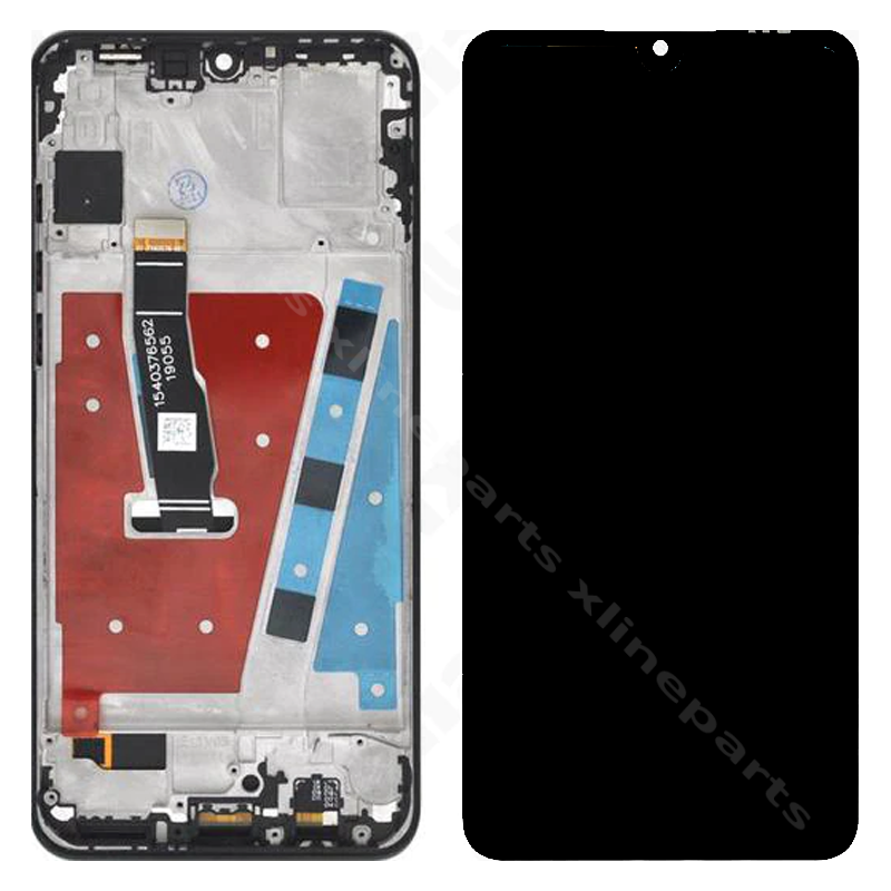 LCD Complete Frame Huawei P30 Lite 48MP black OEM