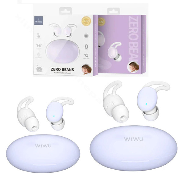 Ακουστικό Wiwu Zero Beans T15 Wireless μωβ