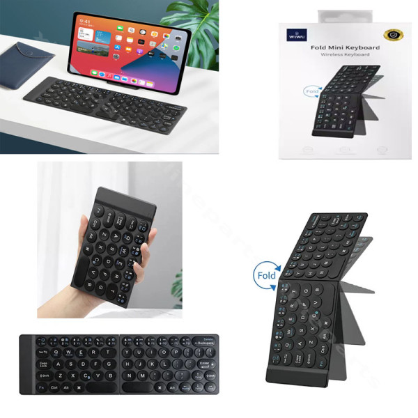 Клавиатура Wiwu Fold Mini Wireless 5,0 ГГц черная