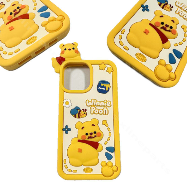 Задний чехол Winnie Pooh Apple iPhone 13 желтый