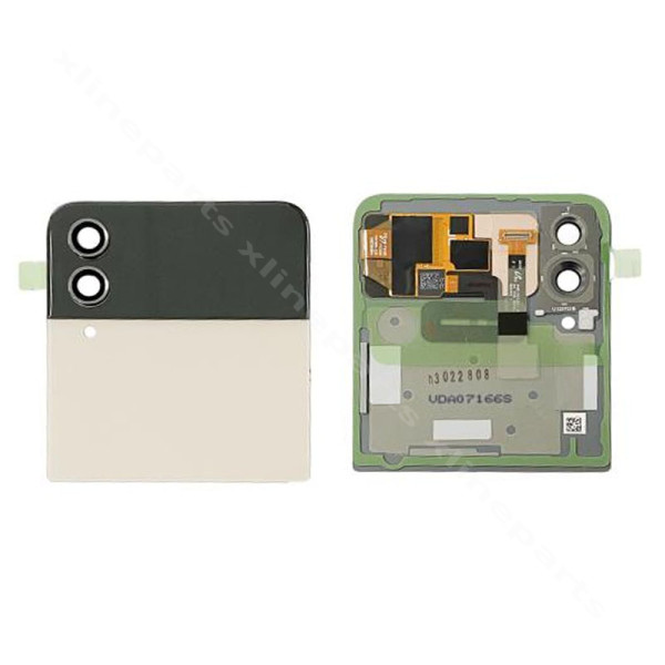 LCD πίσω κάλυμμα κάμερας φακός Samsung Z Flip4 F721 Εξωτερικό ροζ χρυσό (Πρωτότυπο)