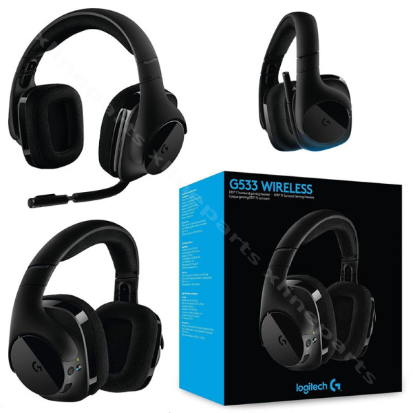 Ακουστικά Logitech G533 Wireless μαύρο