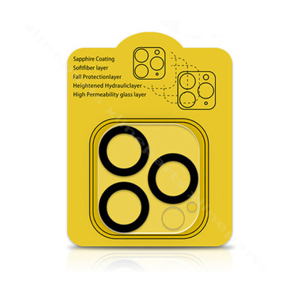 Tempered Glass Camera Protector Apple iPhone 15 Pro/15 Pro Max clear black