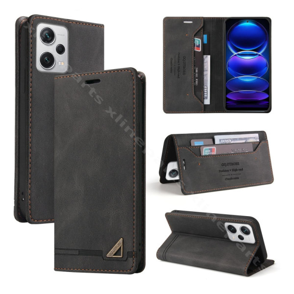 Θήκη πορτοφολιού Flip Xiaomi Redmi Note 12 Pro Plus μαύρη