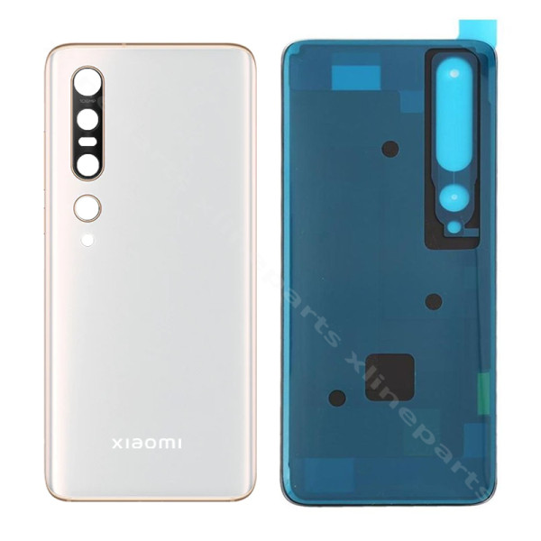 Κάμερα φακού πίσω καλύμματος μπαταρίας Xiaomi Mi 10 Pro λευκό