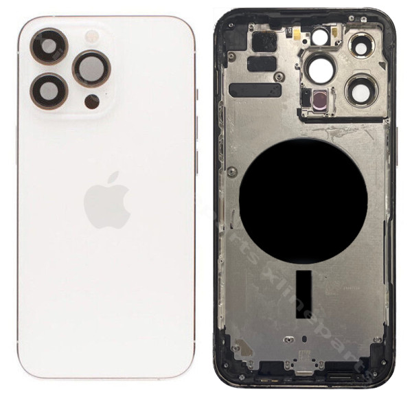 Πίσω μπαταρία και μεσαίο κάλυμμα Apple iPhone 14 Pro ασημί