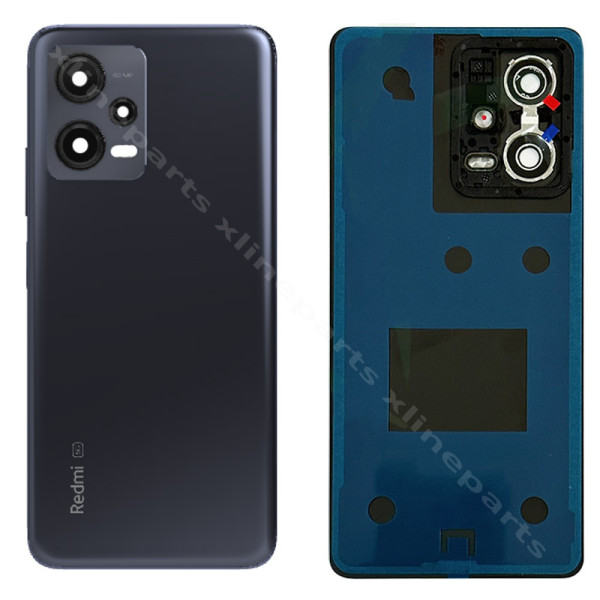 Back Battery Cover Lens Xiaomi Redmi Note 12 Pro Plus 5G black OEM