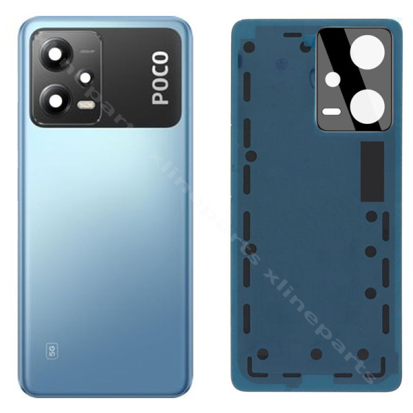 Back Battery Cover Lens Xiaomi Poco X5 5G blue OEM