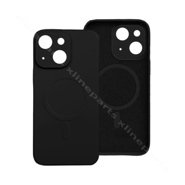 Back Case Silicone Gum Magsafe Apple iPhone 15 black