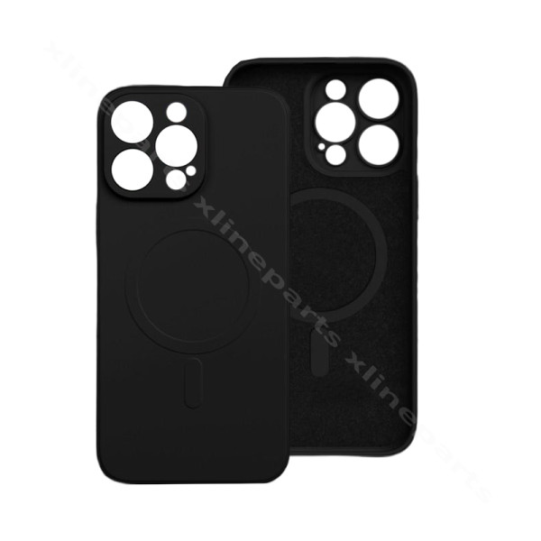 Back Case Silicone Gum Magsafe Apple iPhone 15 Pro Max black