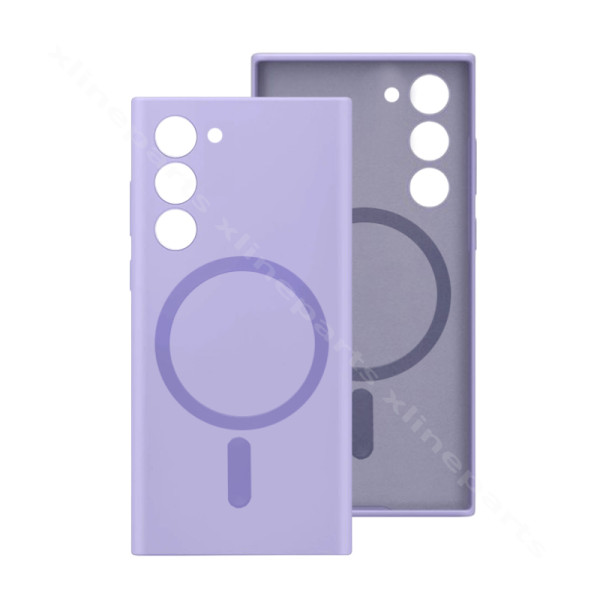 Back Case Silicone Gum Magsafe Samsung S23 Plus S916 purple