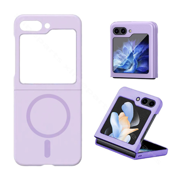 Back Case Silicone Gum Magsafe Samsung Z Flip5 5G F731 purple