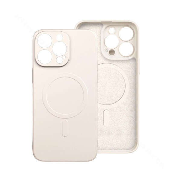 Back Case Silicone Gum Magsafe Apple iPhone 15 Pro white