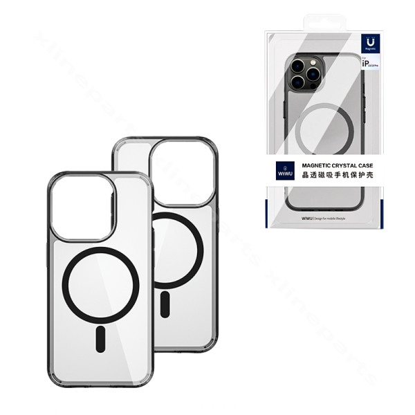 Back Case Magsafe Wiwu Crystal Apple iPhone 15 Plus clear black