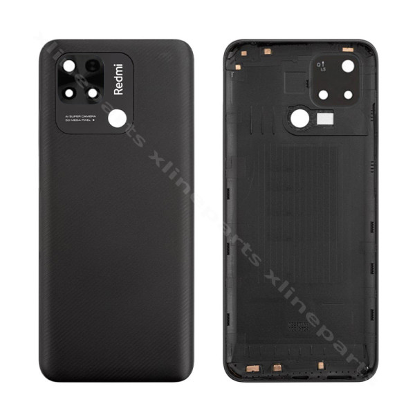 Back Battery Cover Lens Xiaomi Redmi 10C black (Original)*