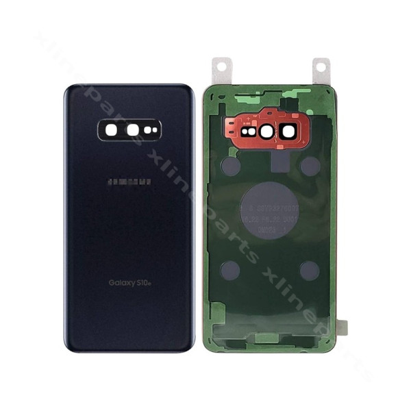 Back Battery Cover Lens Samsung S10e G970 prisma black