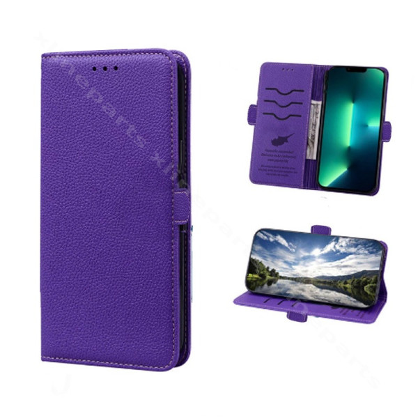 Flip Case Venture Samsung A12/A12 Nacho μωβ