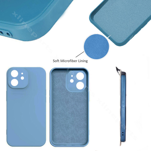 Задний чехол силиконовый в комплекте Apple iPhone 11 синий