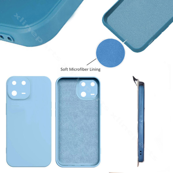 Задний чехол силиконовый в комплекте Xiaomi 13 Pro синий