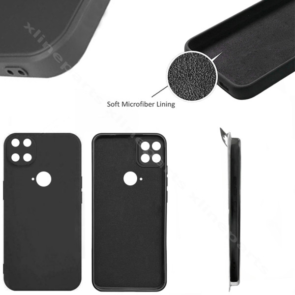 Back Case Silicone Complete Xiaomi Poco C40 black
