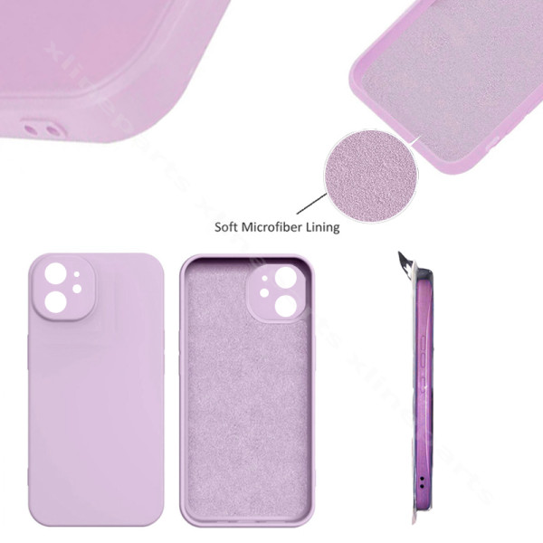 Задний чехол силиконовый в комплекте Apple iPhone 11 фиолетовый