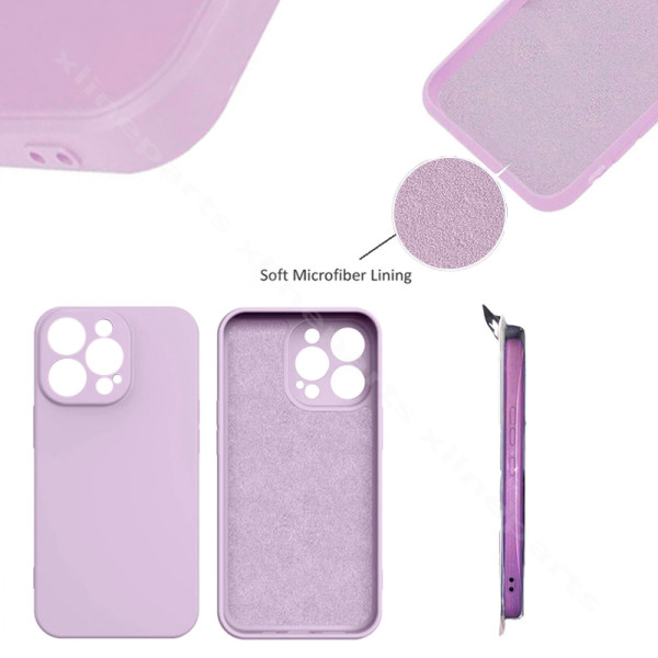 Back Case Silicone Complete Apple iPhone 14 Pro Max purple
