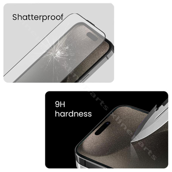 Tempered Glass 20D Net Apple iPhone 12/12 Pro μαύρο*
