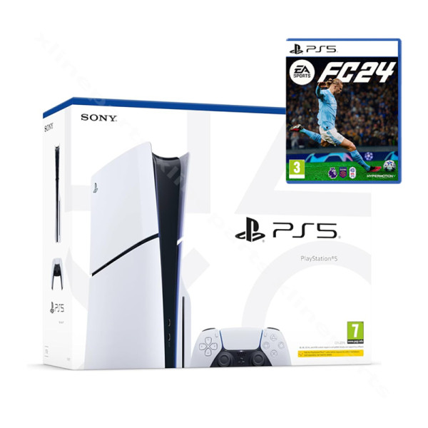 PlayStation 5 Slim, 1 ТБ, с дисководом и игрой EA Sports FC24