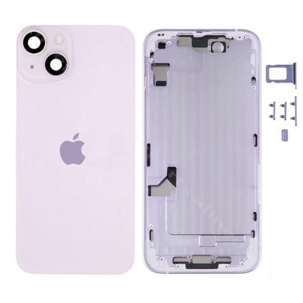 Back Battery and Middle Cover Apple iPhone 14 purple OEM