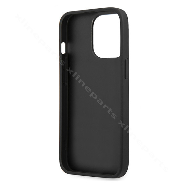 Back Case Guess PU 4G Metal Logo Apple iPhone 15 Pro black