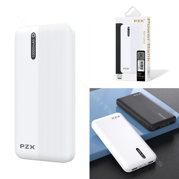 Power Bank PZX V07 2 порта USB 10000 мАч белый