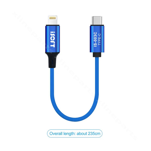 Καλώδιο μετάδοσης δεδομένων ISOFT IS-003C Lightning σε USB-C