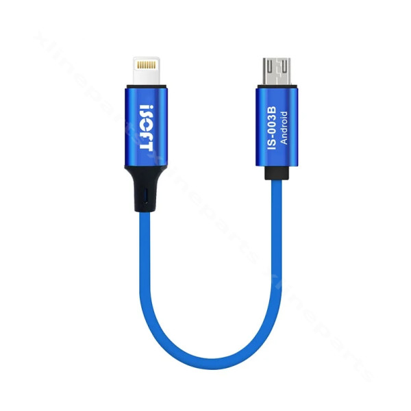 ISOFT IS-003B Lightning to Micro USB Android Data Transmission Cable