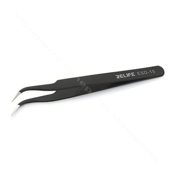Anti-static Tweezers Relife RL-ESD15 Curved