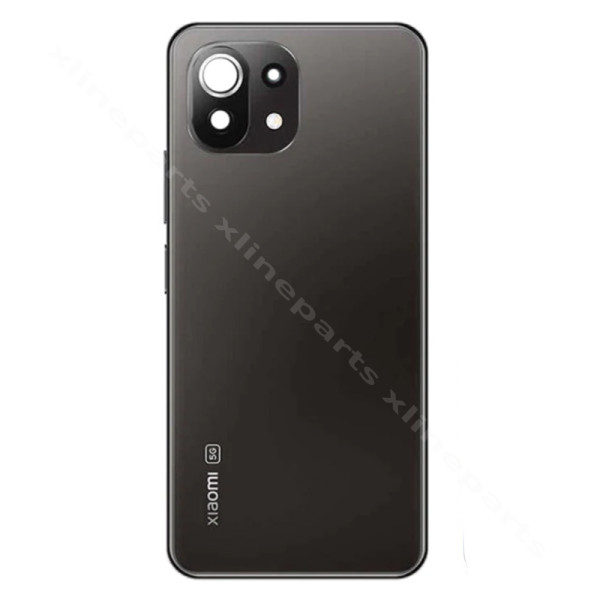 Back Battery Cover Lens Xiaomi 11 Lite 5G NE black (Original)