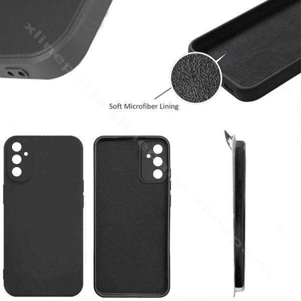 Задний чехол силиконовый в комплекте для Samsung A25 A256 черный