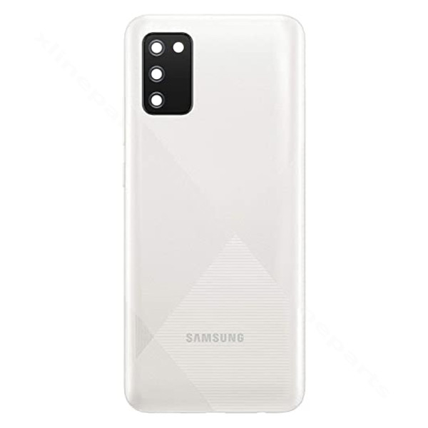Back Battery Cover Lens Samsung A02s A025F white (Original)*