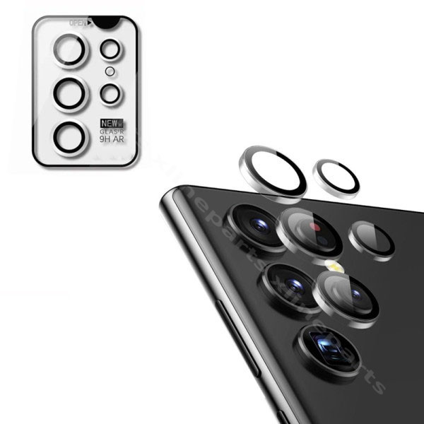 Tempered Glass Ring Camera Protector Samsung S24 Ultra S928 clear