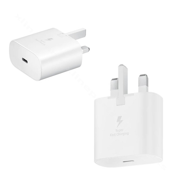 Charger USB-C Samsung 25W UK white bulk