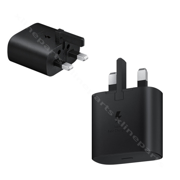 Charger USB-C Samsung 25W UK black bulk