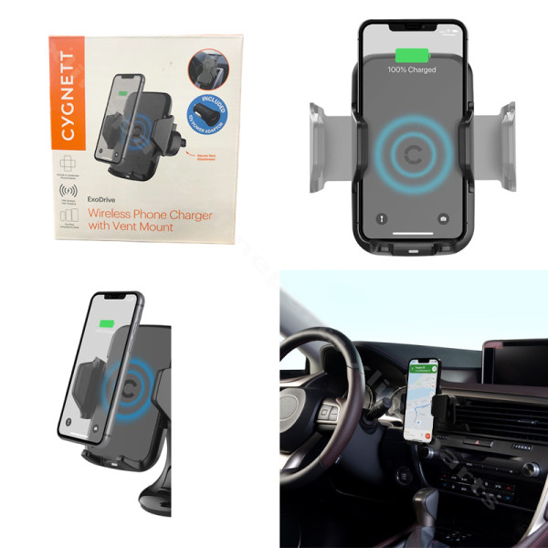 Wireless Car Charger Holder Cygnett CY3459WLCCH 10W black