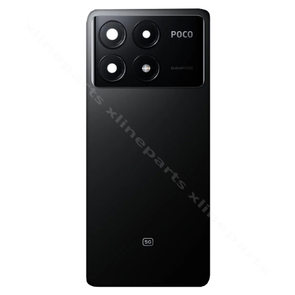 Back Battery Cover Lens Camera Xiaomi Poco X6 Pro black