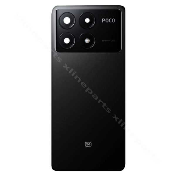 Back Battery Cover Lens Xiaomi Poco X6 Pro 5G black