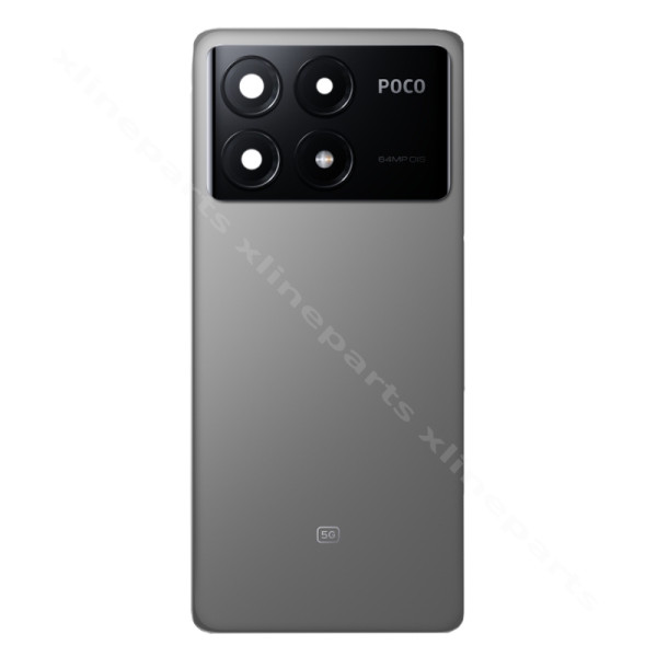 Back Battery Cover Lens Xiaomi Poco X6 Pro 5G gray