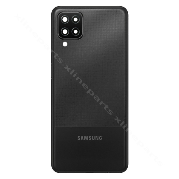 Back Battery Cover Lens Samsung A12 A125 black OEM