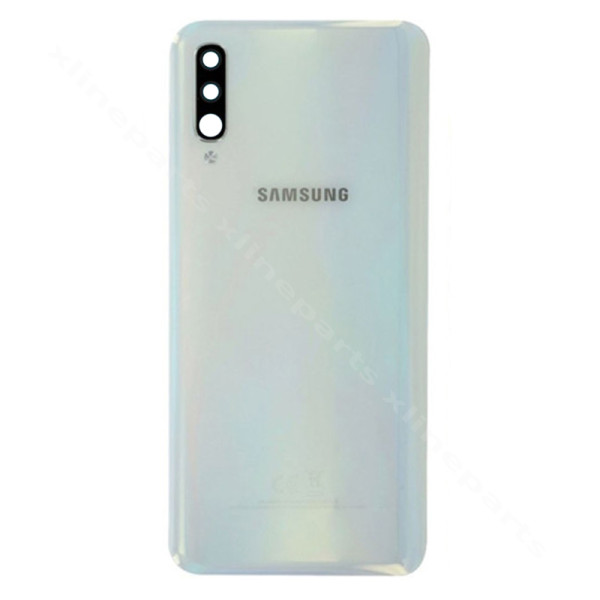 Back Battery Cover Lens Samsung A30s A307 white (Original)
