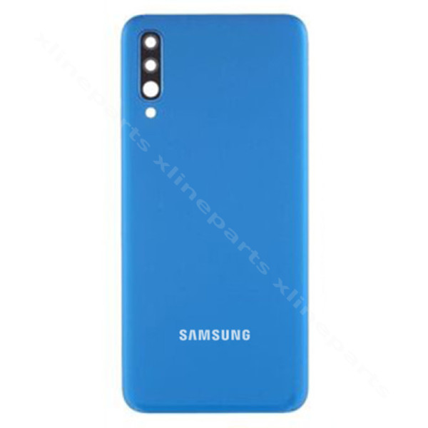 Задняя крышка аккумуляторного отсека для объектива камеры Samsung A50 A505 синий