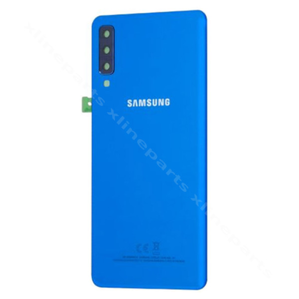 Back Battery Cover Lens Samsung A7 (2018) A750 blue OEM