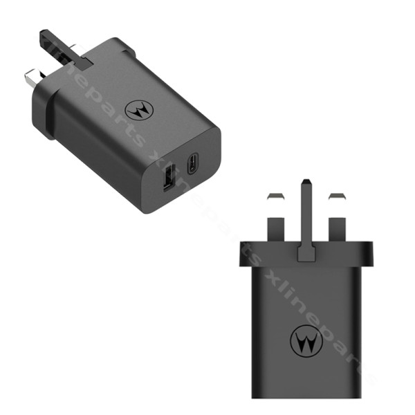 Зарядное устройство USB/ USB-C Motorola Turbopower MC-503 50W UK черное оптом